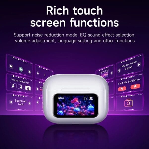 Hoco EW72 - Écouteurs Bluetooth 5.4 ANC avec Écran tactile LED – Image 2