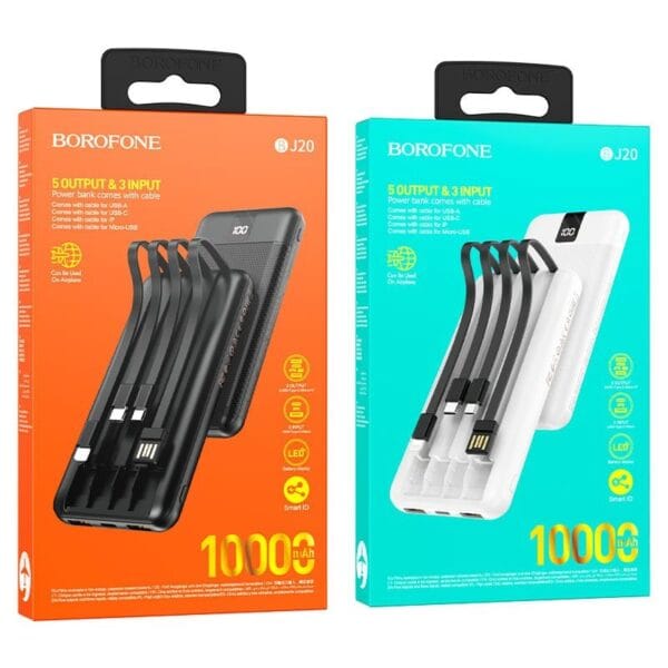 Hoco BOROFONE BJ20 - Power Bank 10000mAh avec Sorties Multiples