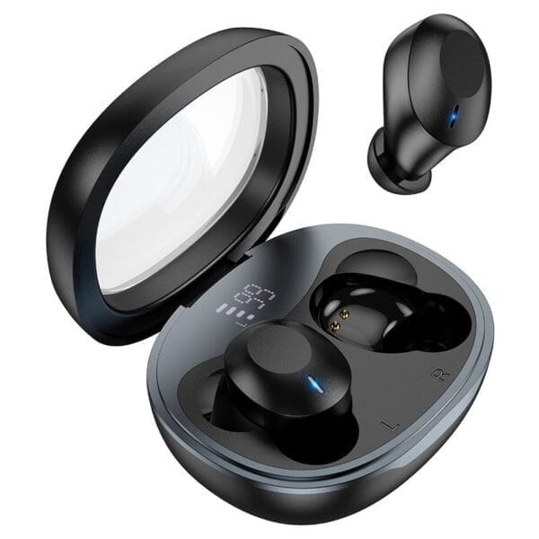 Hoco EQ3 Smart - Écouteurs Bluetooth 5.3 Affichage LED & 7h d'Autonomie - Noir – Image 4