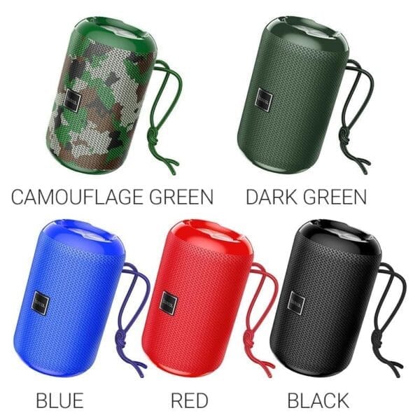 Hoco HC1 Trendy Sound - Baffle / Haut-parleur Bluetooth, FM, carte TF, TWS – Vert – Image 3