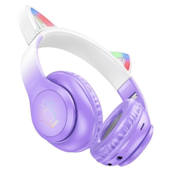 Hoco W42 Cat Ears - Casque Bluetooth 5.3 avec Oreilles de chats – Image 3