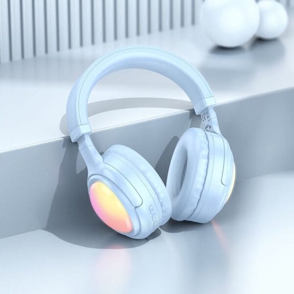Hoco W48 Focus - Casque Bluetooth 5.3 RGB & 46h d'Autonomie – Image 10