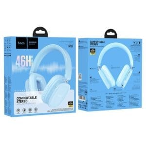 Hoco W51 - Casque Bluetooth 5.3, Aux, TF Card avec 46h d'écoute Non-Stop – Bleu