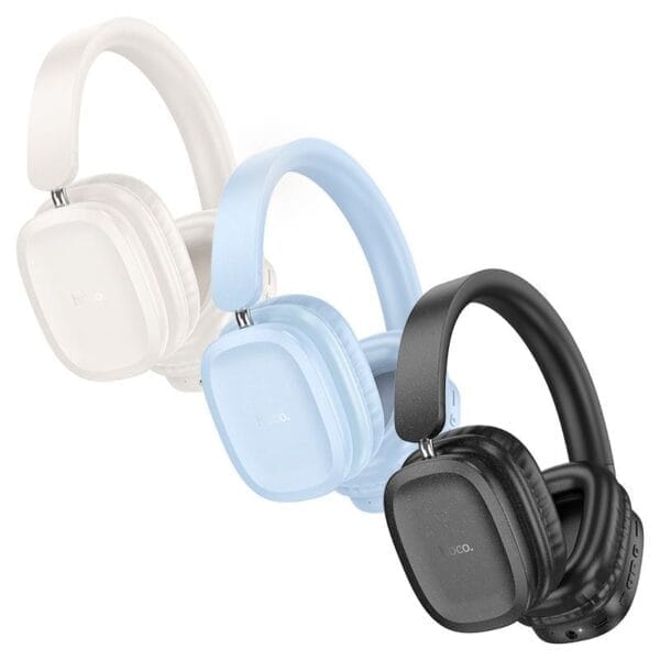Hoco W51 - Casque Bluetooth 5.3, Aux, TF Card avec 46h d'écoute Non-Stop – Bleu – Image 2