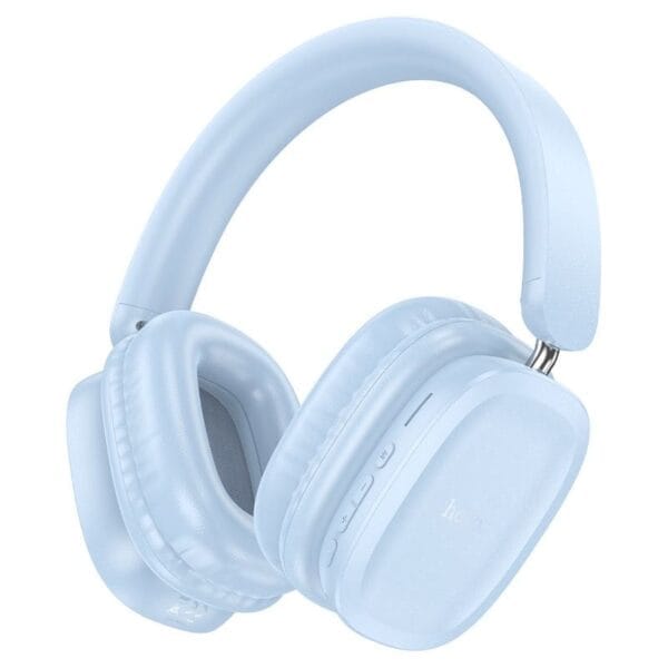 Hoco W51 - Casque Bluetooth 5.3, Aux, TF Card avec 46h d'écoute Non-Stop – Bleu – Image 5