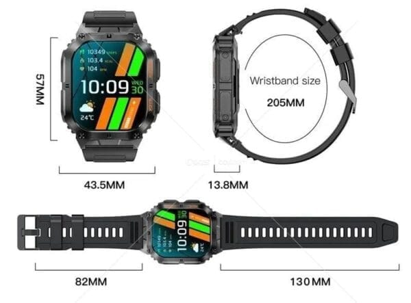HainoTeko 3 Waterproof - Smartwatch Série 10 Etanche avec Ecran AMOLED & 3 Bracelets – Image 6
