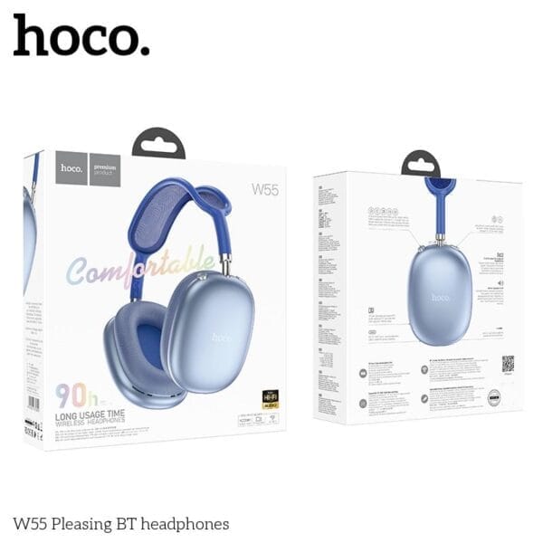 Hoco W55 - Casque Bluetooth 5.4 avec 90h d'Autonomie Non-Stop – Image 26