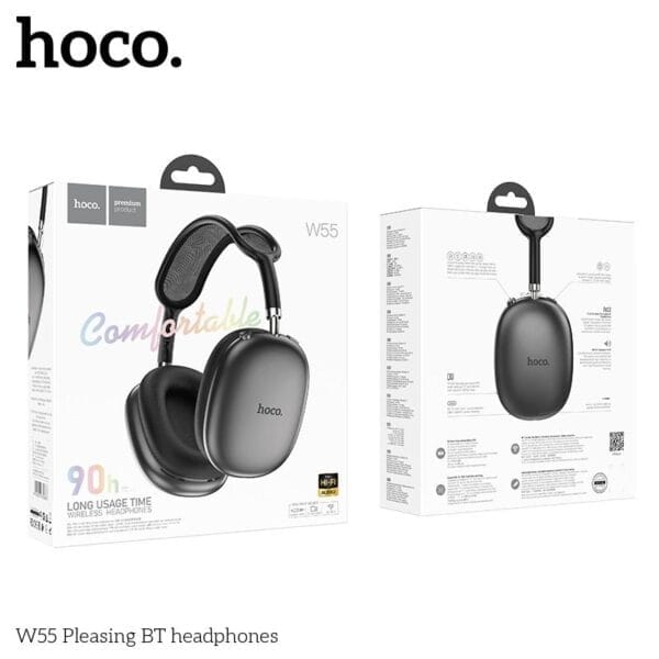 Hoco W55 - Casque Bluetooth 5.4 avec 90h d'Autonomie Non-Stop – Image 27
