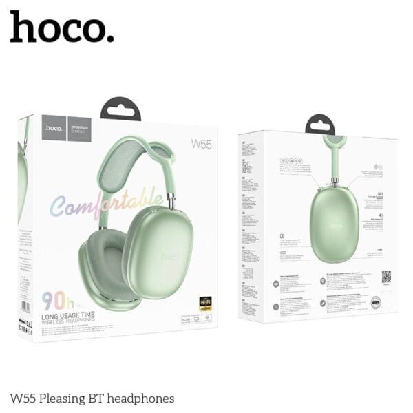 Hoco W55 - Casque Bluetooth 5.4 avec 90h d'Autonomie Non-Stop – Image 29