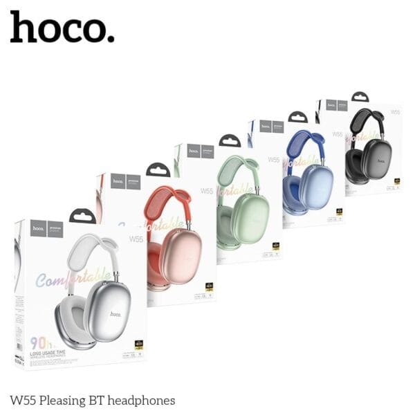 Hoco W55 - Casque Bluetooth 5.4 avec 90h d'Autonomie Non-Stop