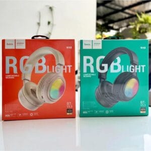 Hoco W48 Focus - Casque Bluetooth 5.3 RGB & 46h d'Autonomie