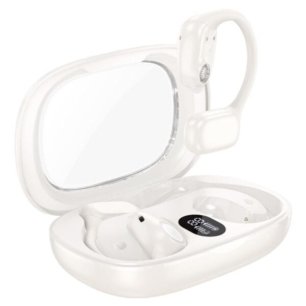 Hoco EA1 Spectrum - Ecouteurs Bluetooth 5.3 - 10h d'Autonomie Non-Stop - Beige – Image 6