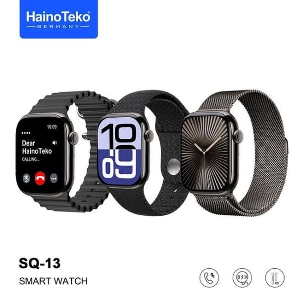 HainoTeko SQ-13 Series 10 - Smart Watch Serie 10 Amoled avec 3 Bracelets