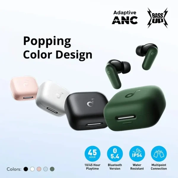 Anker Soundcore R50i NC - Écouteurs Bluetooth 5.4 avec ANC & 45h d'Autonomie - Noir – Image 8