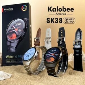 KALOBEE SK38 Watch 4 Pro - Smart Watch Ecran Amoled Incurvé avec 3 Bracelets