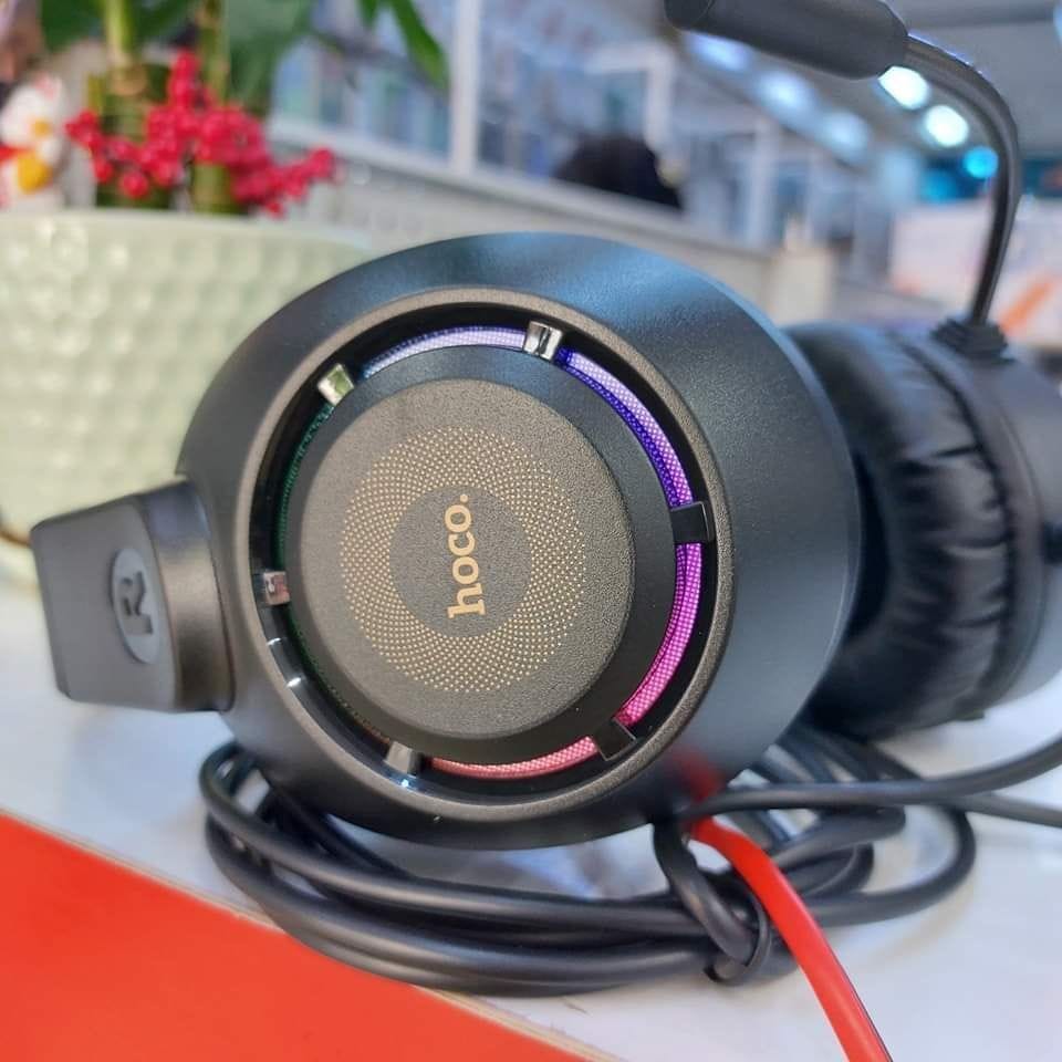 HOCO W108 Sue - Casque Gaming avec Éclairage LED - Noir HOCO W108 Sue - Casque Gaming avec Éclairage LED - Noir – Image 8