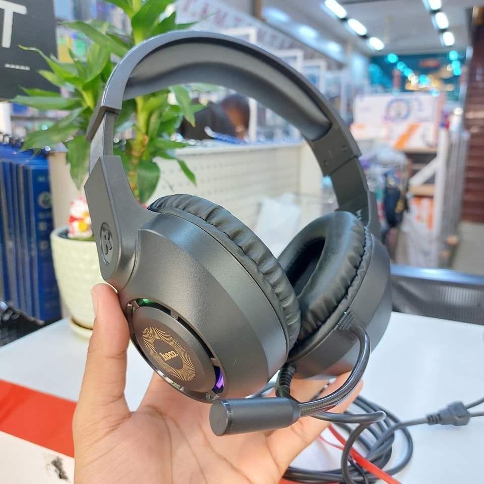 HOCO W108 Sue - Casque Gaming avec Éclairage LED - Noir HOCO W108 Sue - Casque Gaming avec Éclairage LED - Noir – Image 9