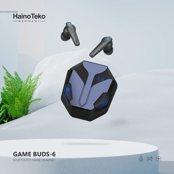 HainoTeko Game Buds 6 - Écouteurs Bluetooth Gaming
