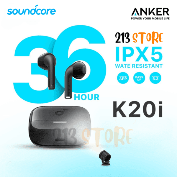 Anker Soundcore K20i - Écouteurs Bluetooth 5.3 avec 36h d'Autonomie - Noir