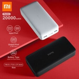 Xiaomi Redmi 20000mAh - Power Bank Fast Charge 18W - Noir