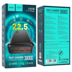 Hoco J101B Astute - Power Bank Super Fast Charge 30000mAh 22.5W QC3.0