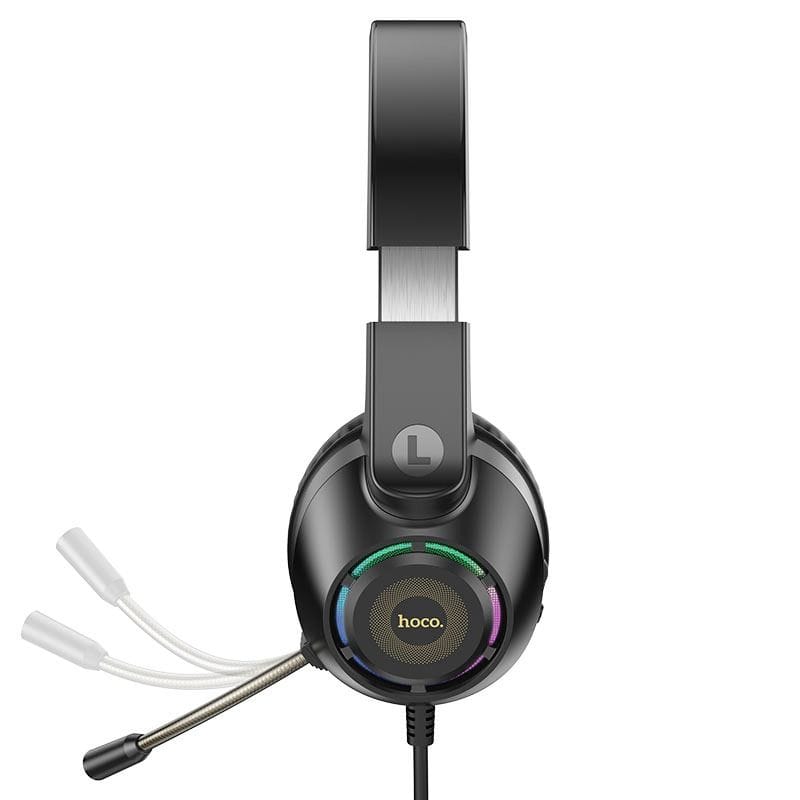 HOCO W108 Sue - Casque Gaming avec Éclairage LED - Noir HOCO W108 Sue - Casque Gaming avec Éclairage LED - Noir – Image 4