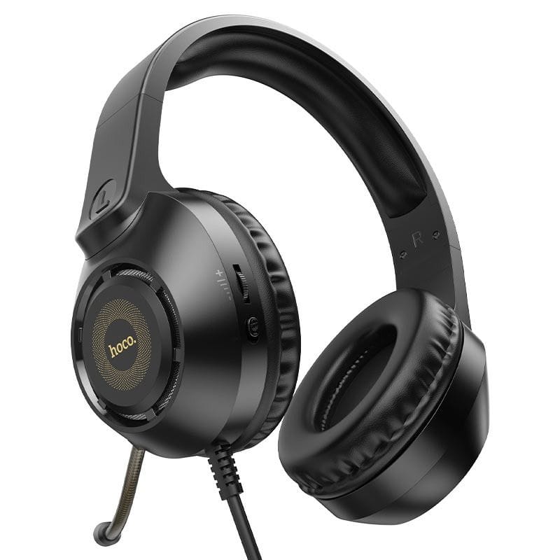 HOCO W108 Sue - Casque Gaming avec Éclairage LED - Noir HOCO W108 Sue - Casque Gaming avec Éclairage LED - Noir – Image 2