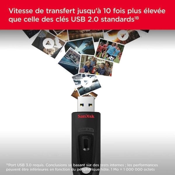 Clé USB SanDisk Ultra USB 3.0 – 16GB – Image 6