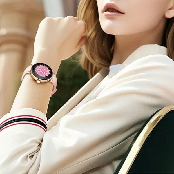 Kieslect Lady Smart Watch Pura - Écran AMOLED 1,19 pouce avec 2 Bracelets – Image 7