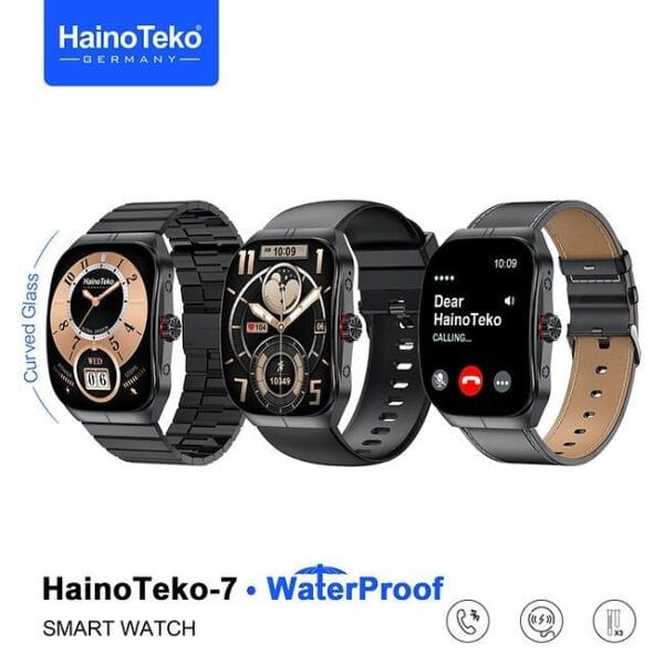 HainoTeko-7 - Smart Watch Waterproof Écran AMOLED avec Verre Courbé – Image 9