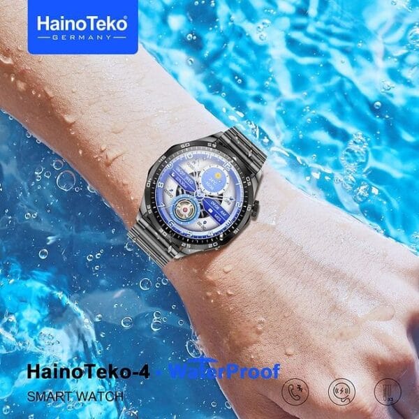 HainoTeko-4 GT4 Waterproof - Smartwatch Réel Waterproof Écran HD IPS AMOLED – Image 7
