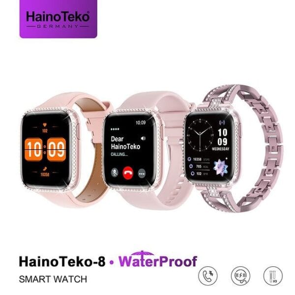 HainoTeko-8 - Smart Watch Waterproof Écran AMOLED pour Femme