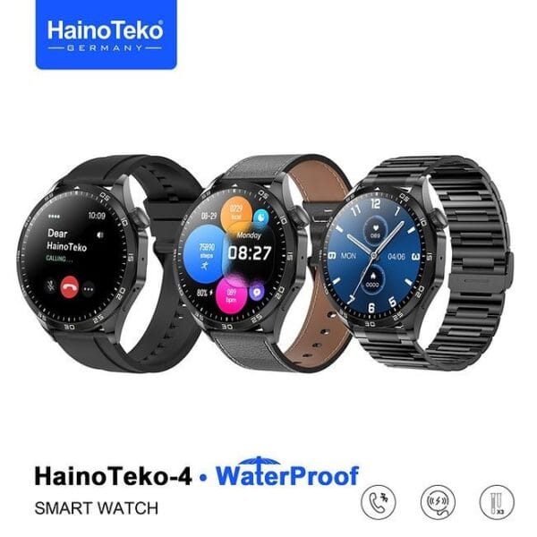HainoTeko-4 GT4 Waterproof - Smartwatch Réel Waterproof Écran HD IPS AMOLED – Image 2