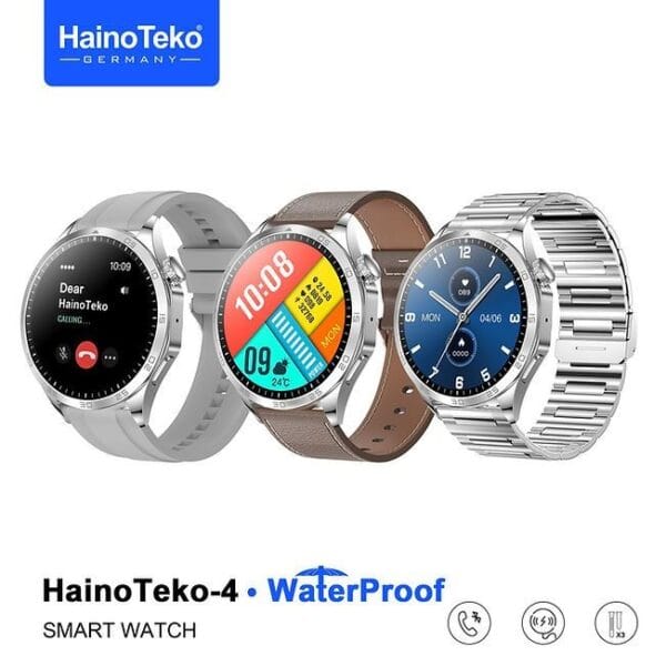 HainoTeko-4 GT4 Waterproof - Smartwatch Réel Waterproof Écran HD IPS AMOLED – Image 3