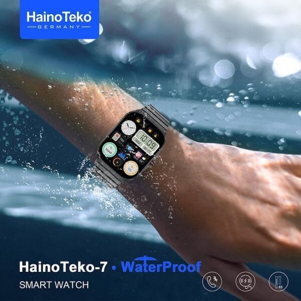 HainoTeko-7 - Smart Watch Waterproof Écran AMOLED avec Verre Courbé – Image 2