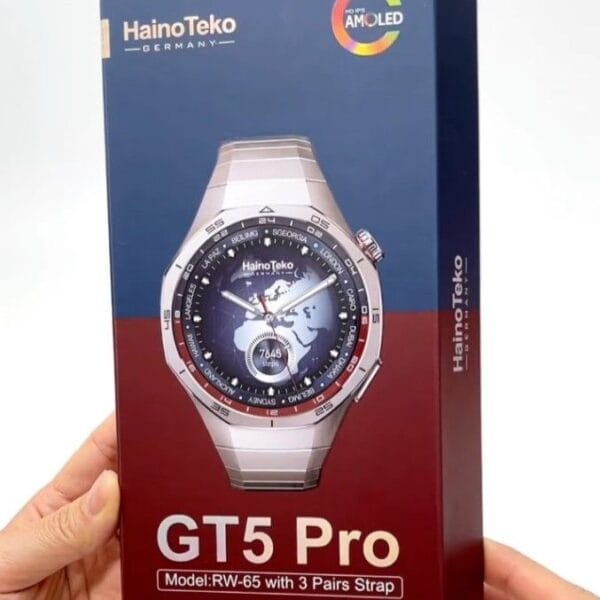 HainoTeko GT5 PRO ( RW-65 ) - Smart Watch Amoled avec 3 Paires de Bracelets – Image 3