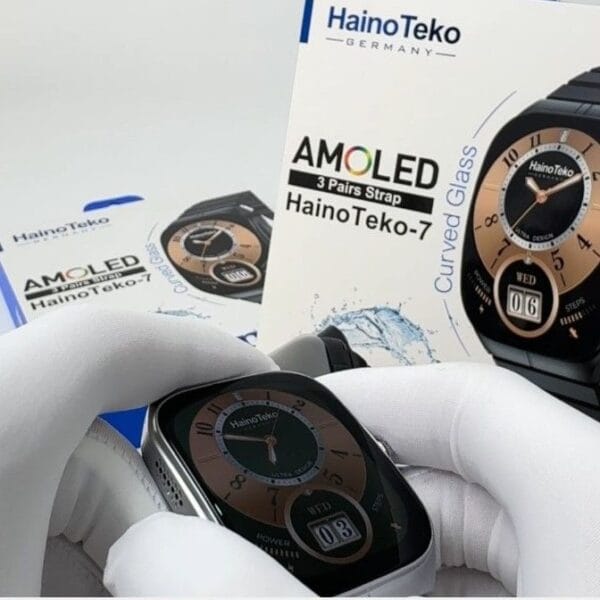 HainoTeko-7 - Smart Watch Waterproof Écran AMOLED avec Verre Courbé – Image 6