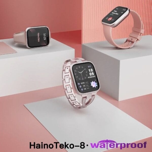 HainoTeko-8 - Smart Watch Waterproof Écran AMOLED pour Femme – Image 8