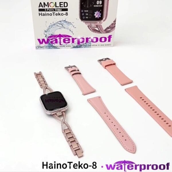 HainoTeko-8 - Smart Watch Waterproof Écran AMOLED pour Femme – Image 3