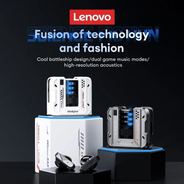 Lenovo LP49 - Ecouteurs Gaming Bluetooth 5.4 Dual Mode – Image 2