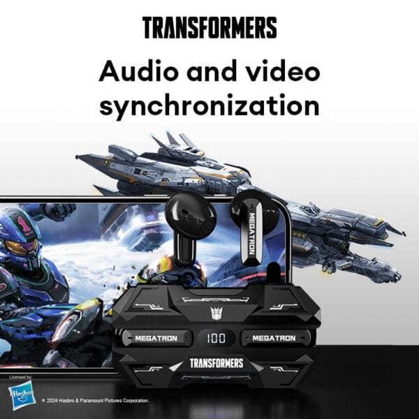 Transformers TF-T51 - Écouteurs Bluetooth 5.4 Gaming avec Affichage LED – Image 6