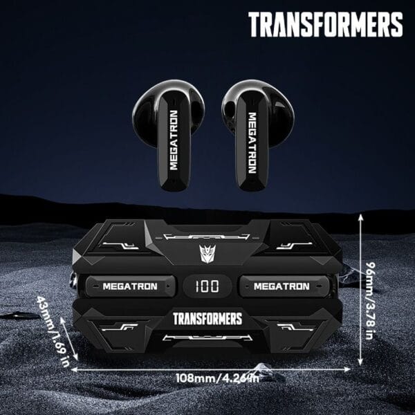 Transformers TF-T51 - Écouteurs Bluetooth 5.4 Gaming avec Affichage LED – Image 7