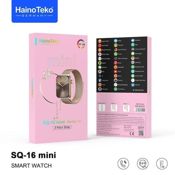HainoTeko SQ-16 Mini - Smart Watch Series 10 AMOLED For Ladies – Image 3