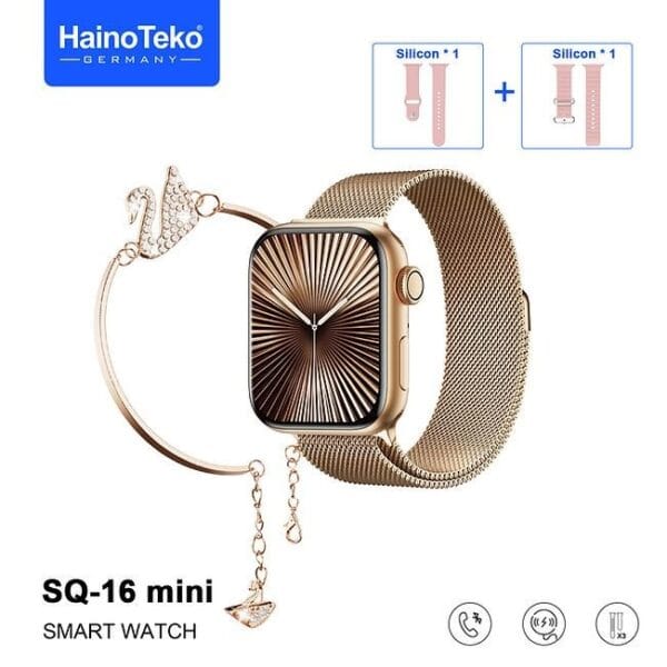 HainoTeko SQ-16 Mini - Smart Watch Series 10 AMOLED For Ladies – Image 4