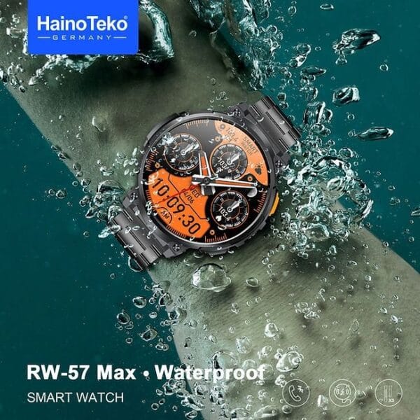 HAINOTEKO RW-57 Max - Smartwatch Waterproof Ecran Amoled avec Lampe Torche – Image 12