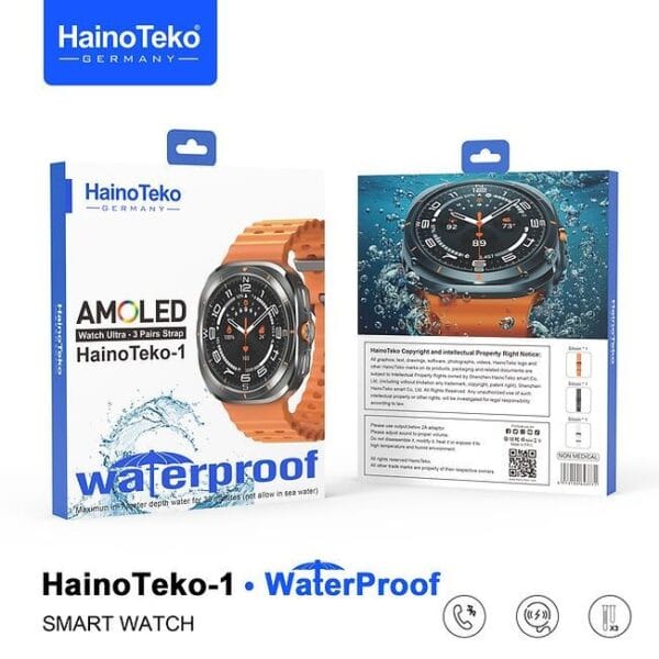 HainoTeko-1 Waterproof - Smartwatch Ecran Amoled & Design Galaxy Watch – Image 5