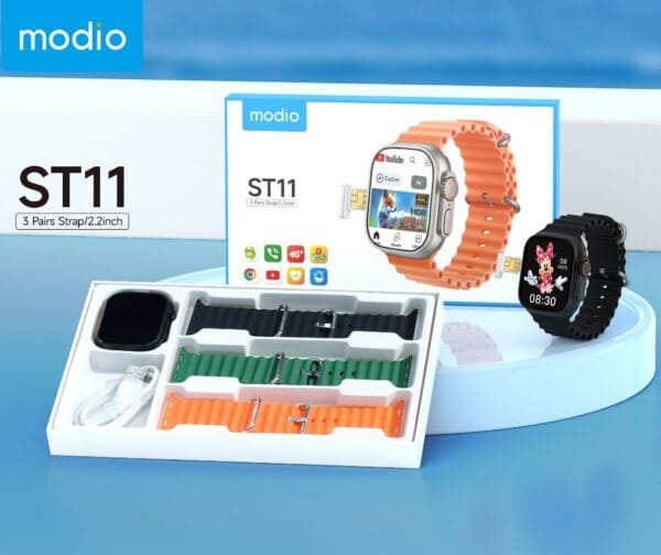 Modio 4G ST11 4/64 GB - Smartwatch 4G avec Carte SIM, WIFI, GPS, Bluetooth – Image 4