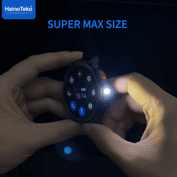 HAINOTEKO RW-57 Max - Smartwatch Waterproof Ecran Amoled avec Lampe Torche – Image 4