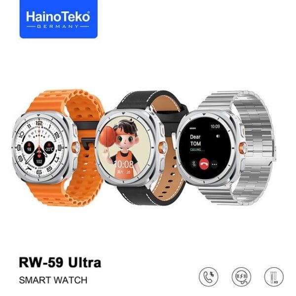 HainoTeko RW-59 Ultra - Smart Watch AMOLED avec Design Galaxy Watch – Image 3