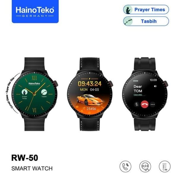 HainoTeko RW-50 - أوقات الصلاة + تسبيح رقمي Smartwatch avec Alarme Salat & Tasbih – Image 5